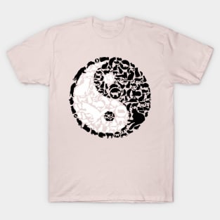 Yin Yang Cats T-Shirt